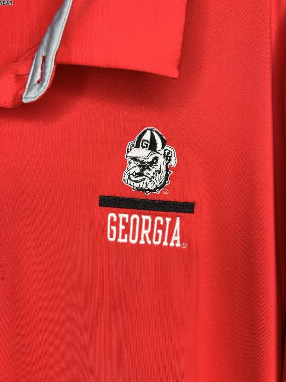 Champion Men’s Georgia Bulldogs Performance Golf Polo Size XL Red Embroidered - Picture 4 of 9